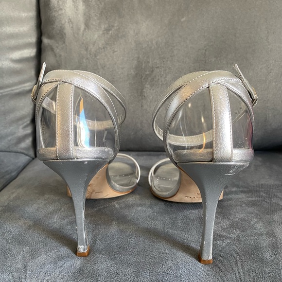 Manolo see thru strappy sandals color silver - Picture 3 of 6